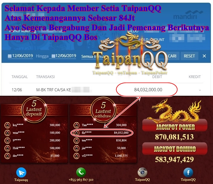 Menang Besar hanya di TaipanQQ