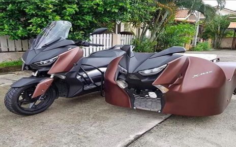 Modifikasi Yamaha XMax Two Face