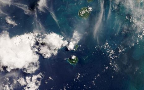 NASA Pajang Foto Gunung Anak Krakatau dari Jarak Dekat