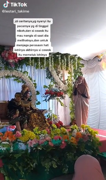 Viral Pengantin Pria Peluk Istri Saat Mantan Datang