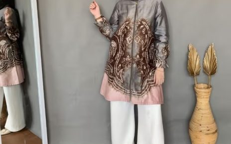 Baju Sasirangan Tunik Lengan Panjang